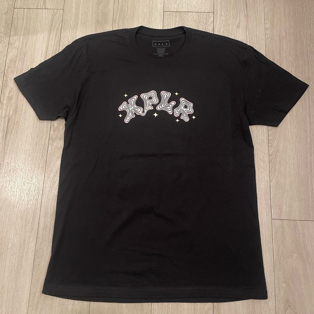 Sam and Colby XPLR T-Shirt Men's Large Black Tiger Paranormal Goth Horror Punk